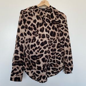 Shein Animal Print Blouse